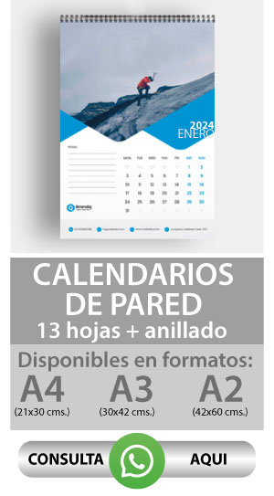 calendarios pared