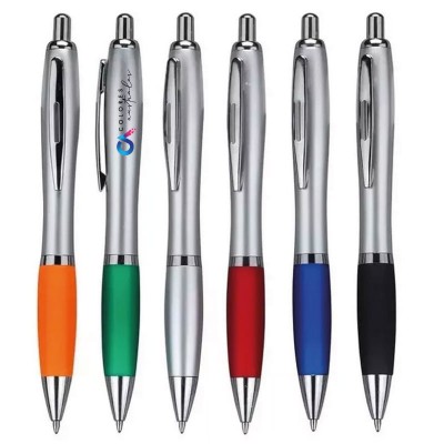 100 Bolígrafos con logo Astor Plata