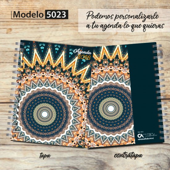 Agenda 2026 tapa dura mod. 5022 "Abstract mandala" en caja para regalo