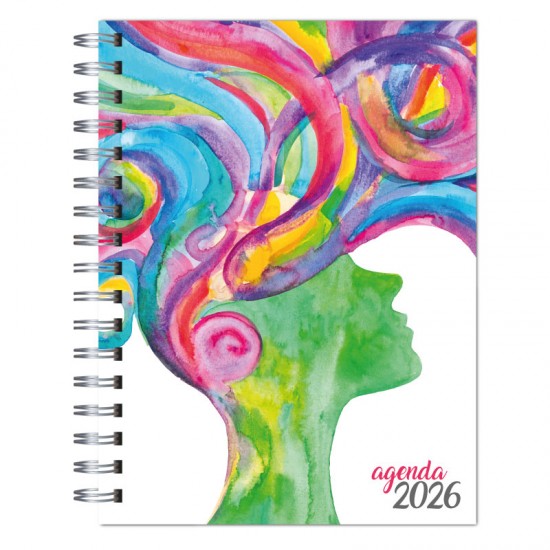 Agenda 2026 tapa dura mod. 5023 "Woman" en caja para regalo