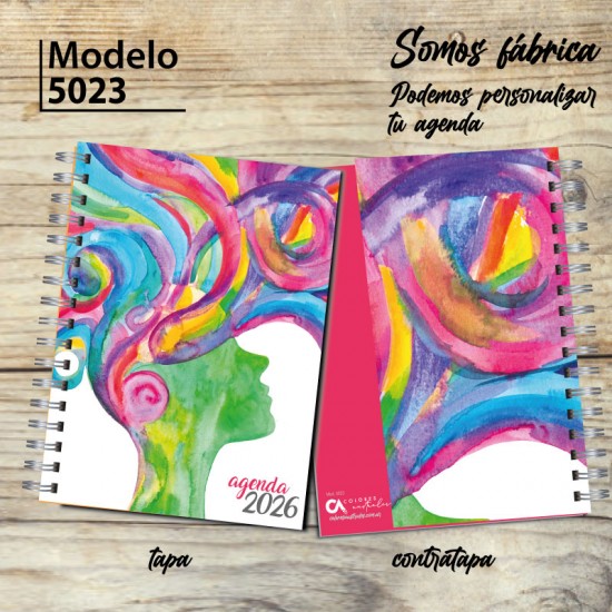 Agenda 2026 tapa dura mod. 5023 "Woman" en caja para regalo