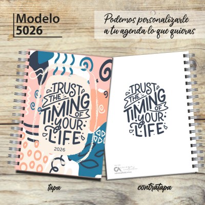 Agenda 2026 tapa dura mod. 5026 "Trust" en caja para regalo