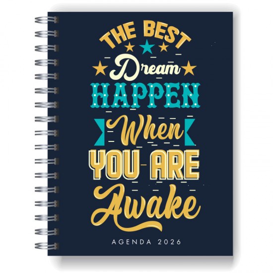 Agenda 2026 tapa dura mod. 5030 "The best dream" en caja para regalo
