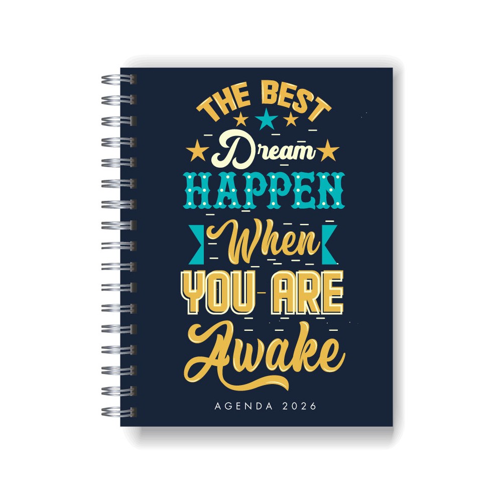 Agenda 2026 tapa dura mod. 5030 "The best dream" en caja para regalo