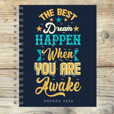Agenda 2026 tapa dura mod. 5030 "The best dream" en caja para regalo
