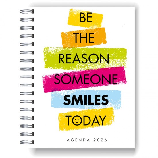 Agenda 2026 tapa dura mod. 5031 "Be the reason" en caja para regalo
