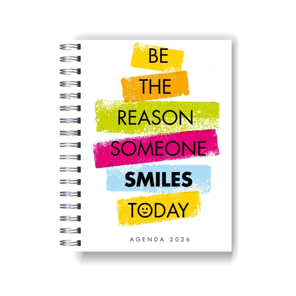 Agenda 2026 tapa dura mod. 5031 "Be the reason" en caja para regalo
