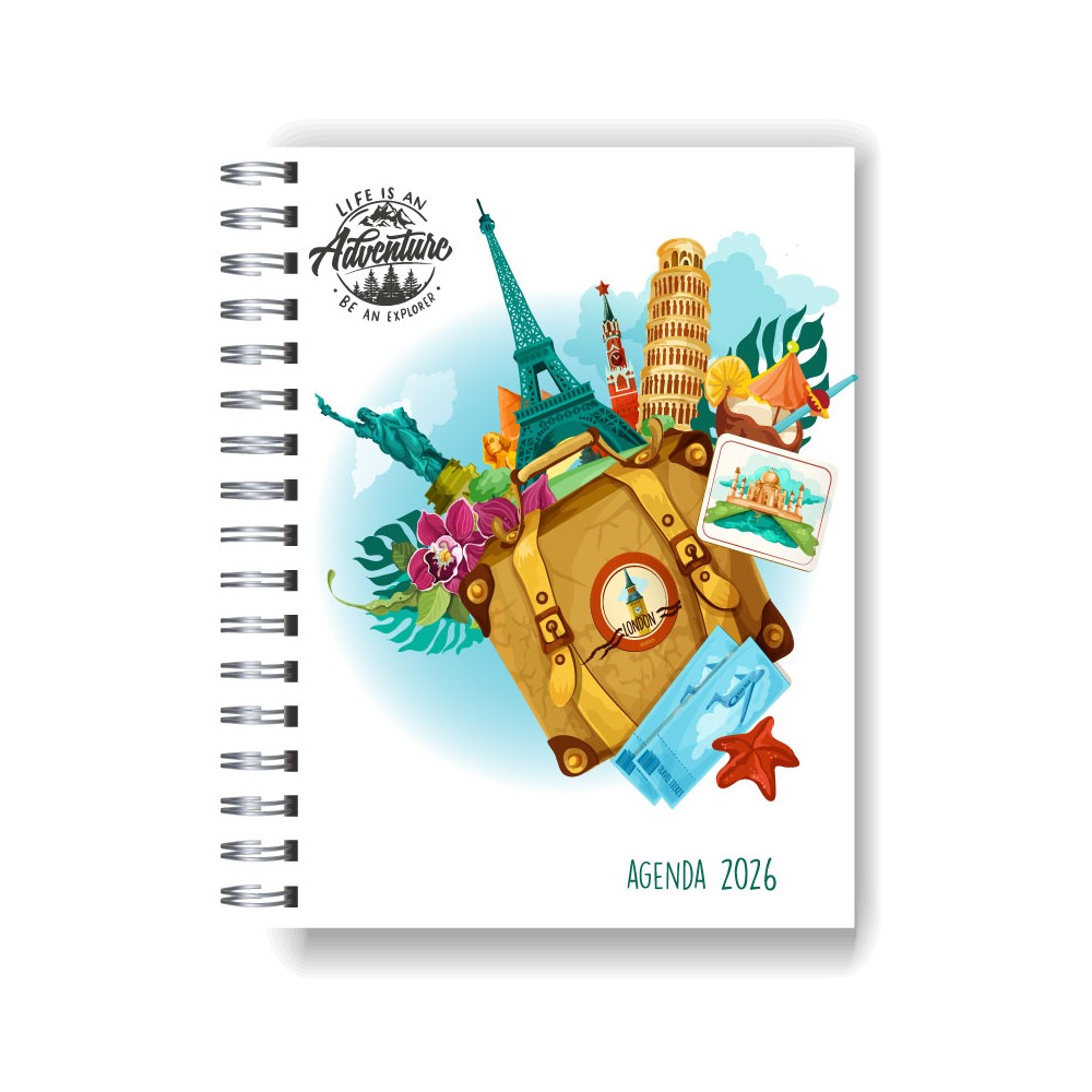 Agenda 2025 tapa dura mod. 5032 "Travel is an adventure"