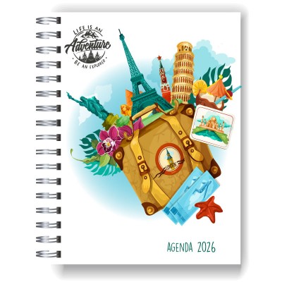 Agenda 2025 tapa dura mod. 5032 "Travel is an adventure"