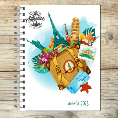 Agenda 2025 tapa dura mod. 5032 "Travel is an adventure"