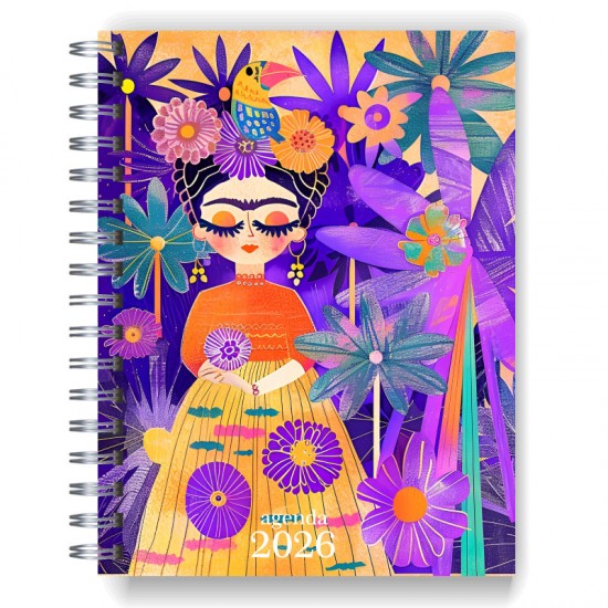 Agenda 2026 tapa dura mod. 4991 "Frida" en caja para regalo