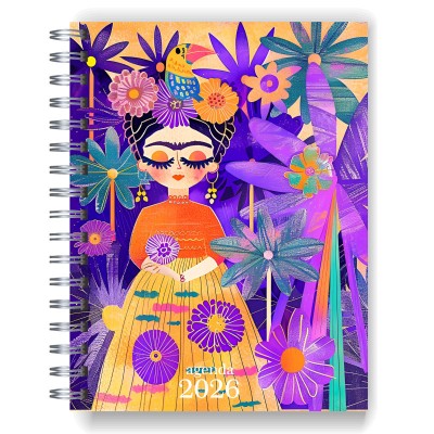 Agenda 2026 tapa dura mod. 4991 "Frida" en caja para regalo