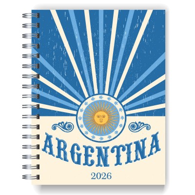 Agenda 2026 tapa dura mod. 4988 "Argentina" en caja para regalo