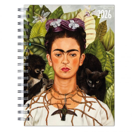 Agenda 2026 tapa dura Modelo 6533 "Frida autoretrato" en caja para regalo