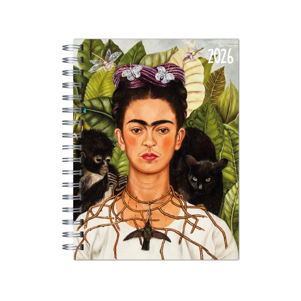 Agenda 2026 tapa dura Modelo 6533 "Frida autoretrato" en caja para regalo