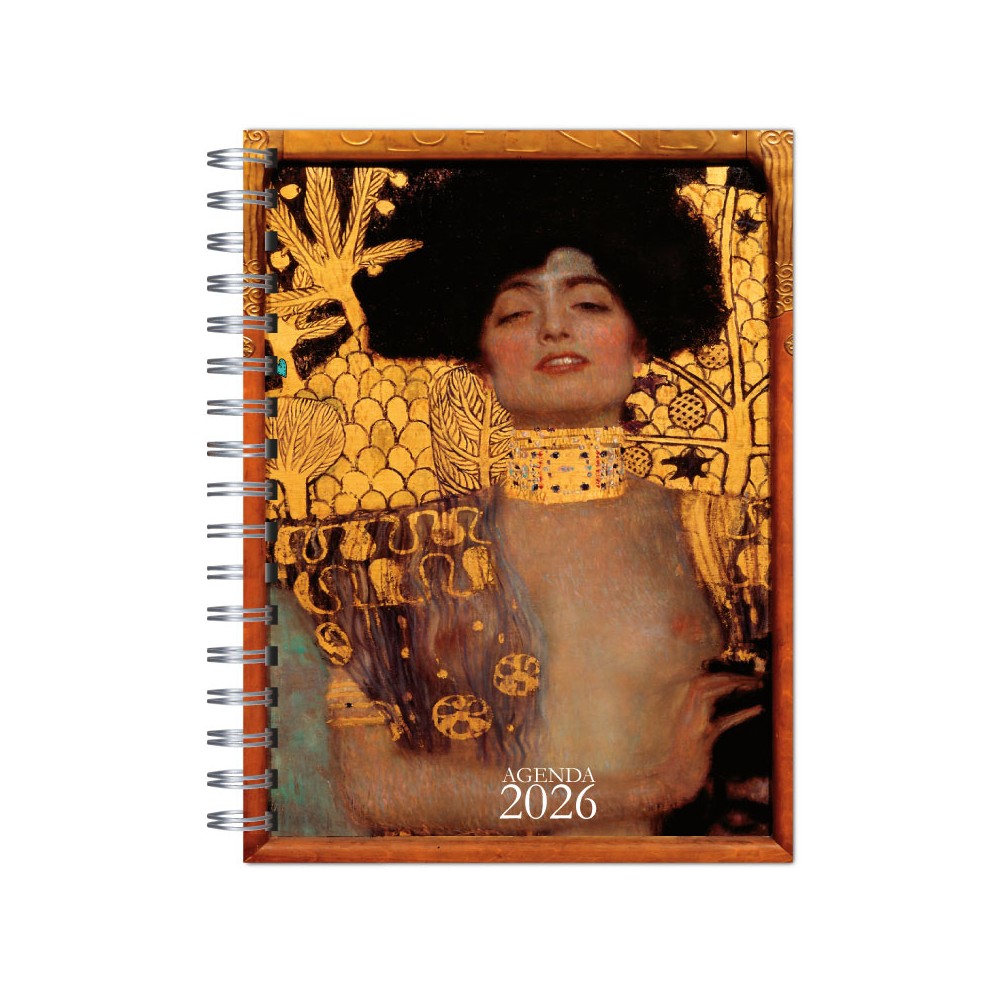 Agenda 2026 tapa dura mod. 6532 "Klimt Judith" en caja para regalo