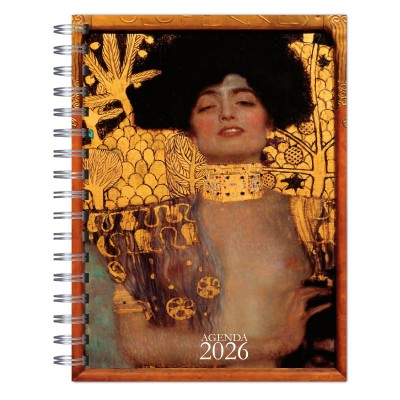 Agenda 2026 tapa dura mod. 6532 "Klimt Judith" en caja para regalo