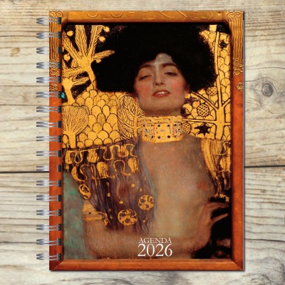 Agenda 2026 tapa dura mod. 6532 "Klimt Judith" en caja para regalo