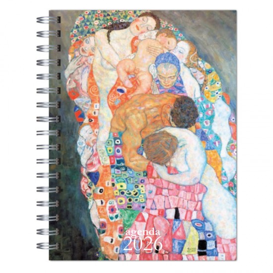 Agenda 2025 tapa dura mod. 6529 "Klimt Vida y Muerte" en caja para regalo