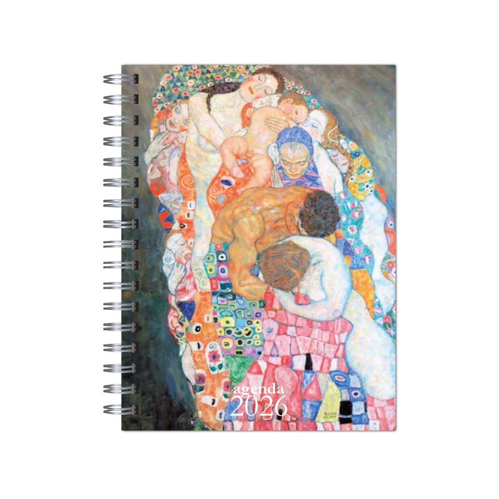 Agenda 2025 tapa dura mod. 6529 "Klimt Vida y Muerte" en caja para regalo
