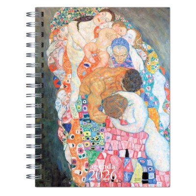 Agenda 2025 tapa dura mod. 6529 "Klimt Vida y Muerte" en caja para regalo