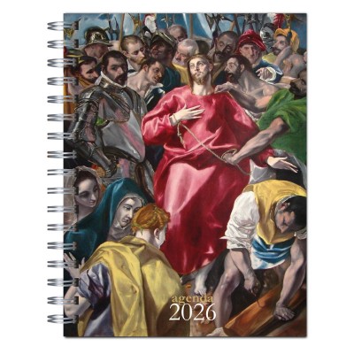 Agenda 2026 tapa dura mod. 6527 "Greco Expolio" en caja para regalo