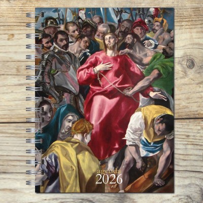 Agenda 2026 tapa dura mod. 6527 "Greco Expolio" en caja para regalo