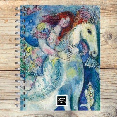 Agenda 2025 t6pa dura mod. 6526 "Chagall Lecuyere" en caja para regalo