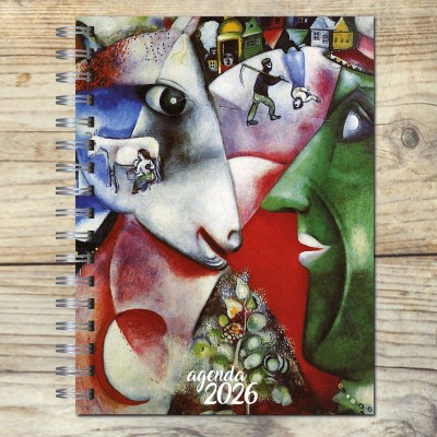 Agenda 2026 tapa dura mod. 6522 "Chagall dreams" en caja para regalo