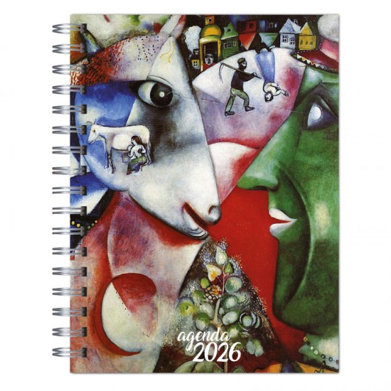 Agenda 2026 tapa dura mod. 6522 "Chagall dreams" en caja para regalo