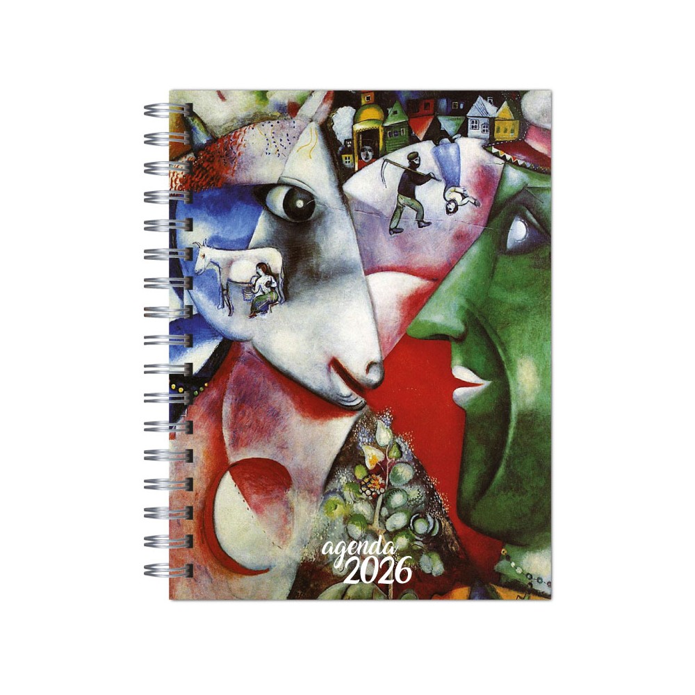 Agenda 2026 tapa dura mod. 6522 "Chagall dreams" en caja para regalo