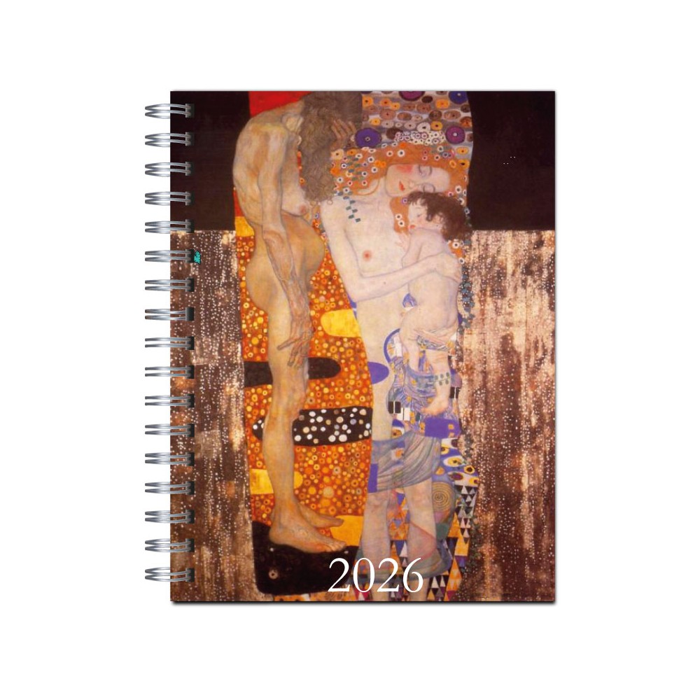 Agenda 2026 tapa dura mod. 6518 "Klimt Three ages" en caja para regalo