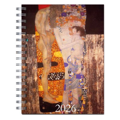 Agenda 2026 tapa dura mod. 6518 "Klimt Three ages" en caja para regalo
