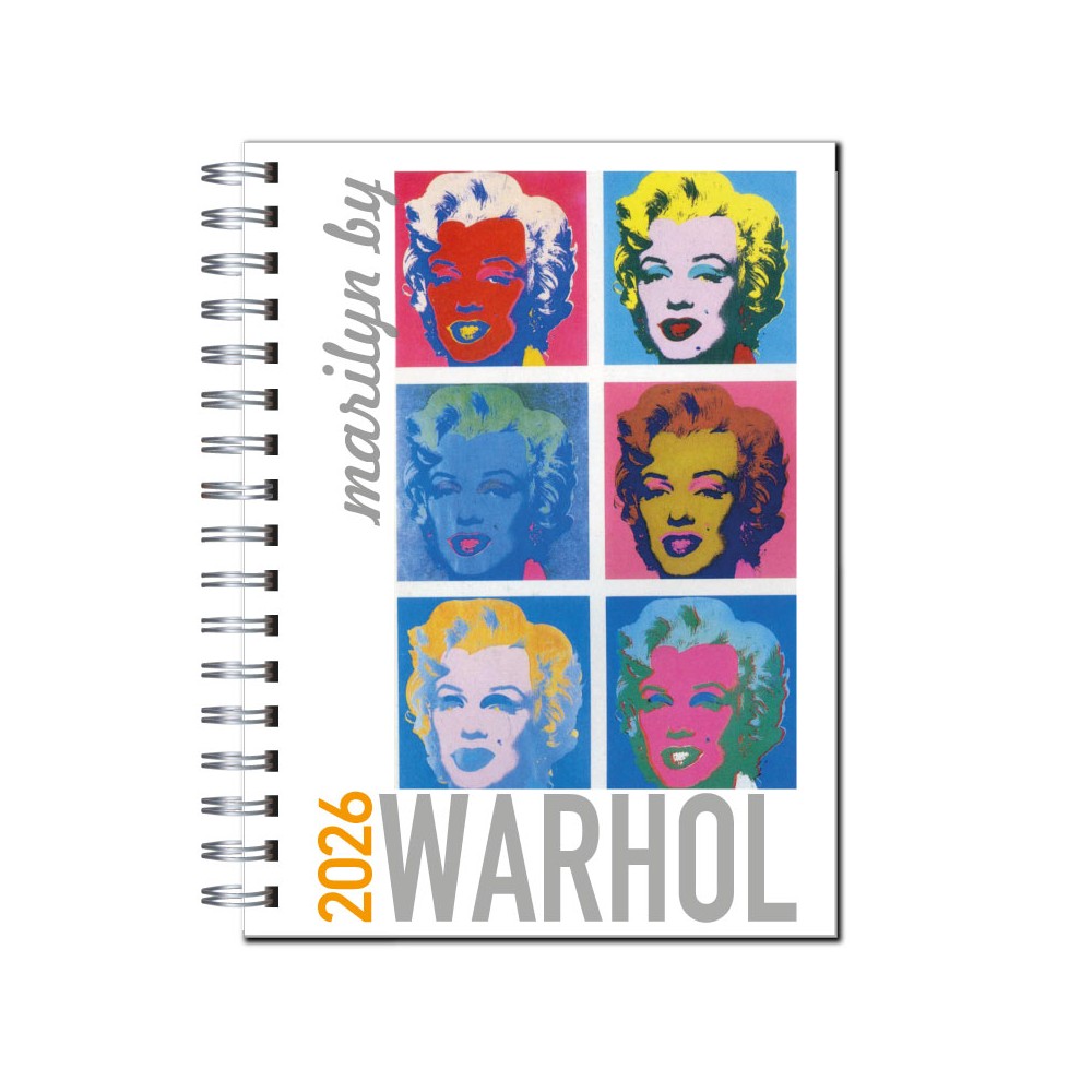 Agenda 2026 tapa dura mod. 6514 "Marilyn by Wharhol" en caja para regalo