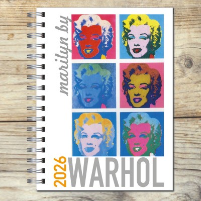 Agenda 2026 tapa dura mod. 6514 "Marilyn by Wharhol" en caja para regalo