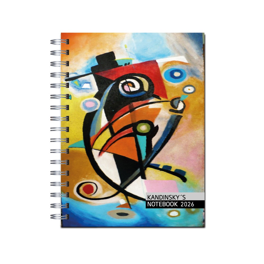 Agenda 2026 tapa dura mod. 6510 "Kandinsky´s notebook" en caja para regalo