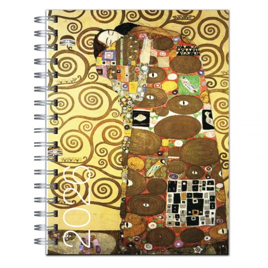 Agenda 2026 tapa dura mod. 6509 "El abrazo" de Gustav Klimt en caja para regalo