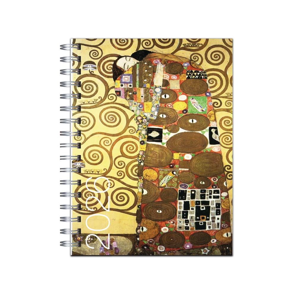 Agenda 2026 tapa dura mod. 6509 "El abrazo" de Gustav Klimt en caja para regalo