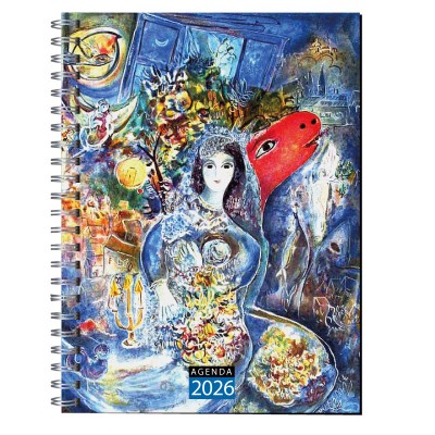 Agenda 2026 tapa dura mod. 6507 "Bella" de Chagall en caja para regalo
