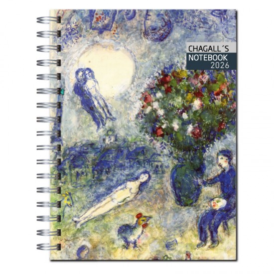 Agenda 2026 tapa dura mod. 6508 "Chagall notebook" en caja para regalo