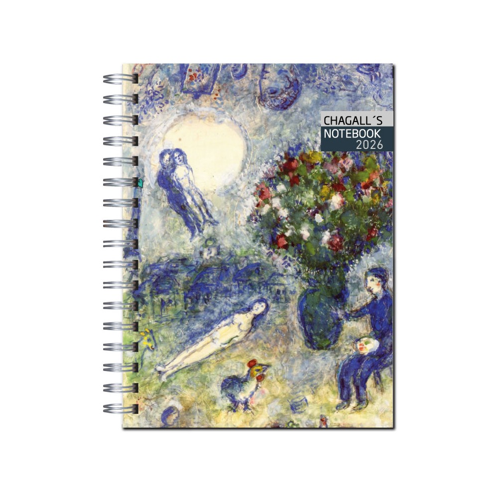 Agenda 2026 tapa dura mod. 6508 "Chagall notebook" en caja para regalo