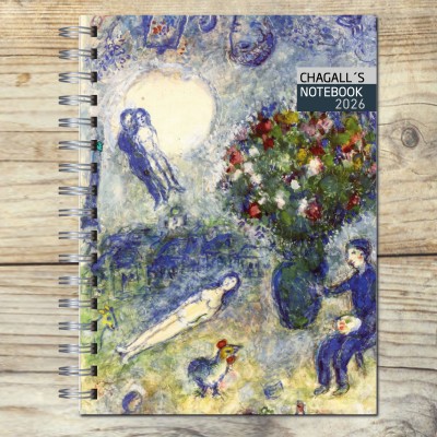 Agenda 2026 tapa dura mod. 6508 "Chagall notebook" en caja para regalo