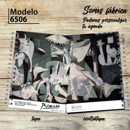 Agenda 2026 tapa dura mod. 6508 "Chagall notebook" en caja para regalo