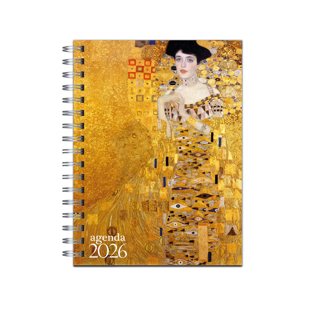 Agenda 2026 tapa dura mod. 6505 "Adele" de Gustav Klimt en caja para regalo