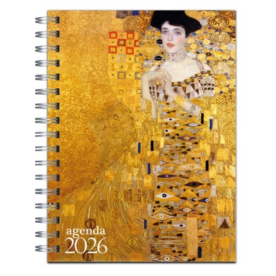 Agenda 2026 tapa dura mod. 6505 "Adele" de Gustav Klimt en caja para regalo