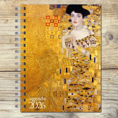 Agenda 2026 tapa dura mod. 6505 "Adele" de Gustav Klimt en caja para regalo