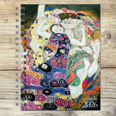 Agenda 2026 tapa dura mod. 6504 "Doncella" de Gustav Klimt  en caja para regalo