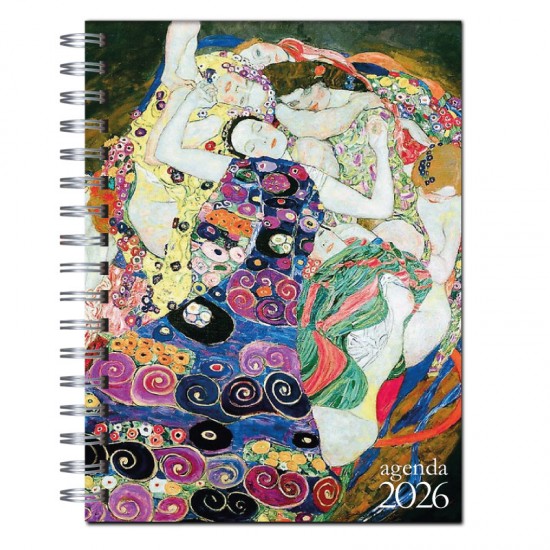 Agenda 2026 tapa dura mod. 6504 "Doncella" de Gustav Klimt  en caja para regalo