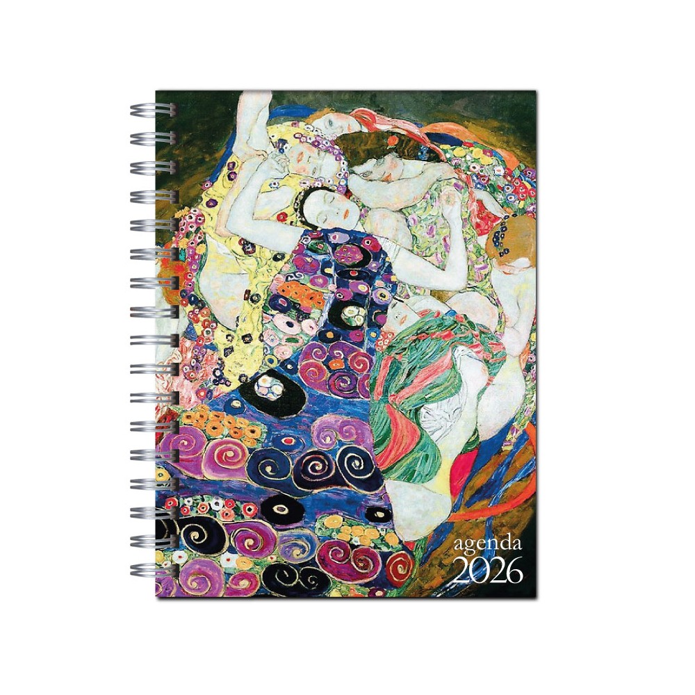 Agenda 2026 tapa dura mod. 6504 "Doncella" de Gustav Klimt  en caja para regalo