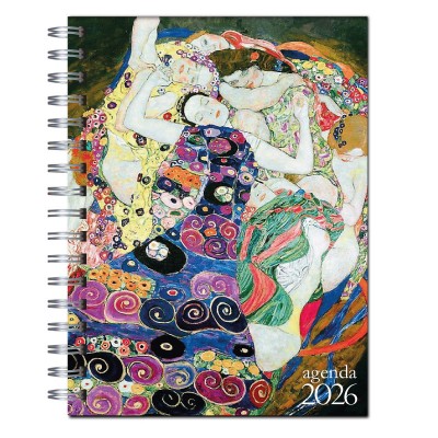 Agenda 2026 tapa dura mod. 6504 "Doncella" de Gustav Klimt  en caja para regalo